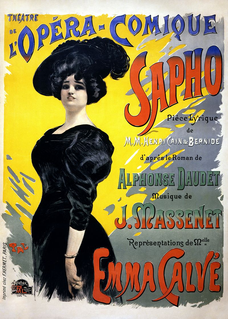 affiche de Sapho de Jules Massenet